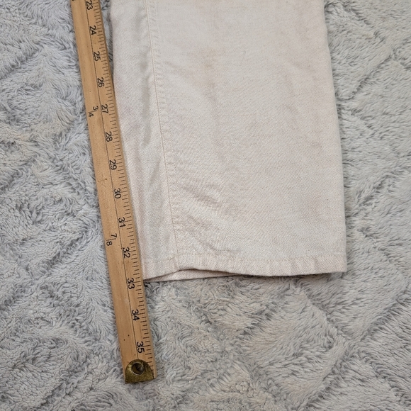 Billy Reid Pants Mens 38 White Eggshell Ashland Cotton Linen Slim Straight - Picture 5 of 8